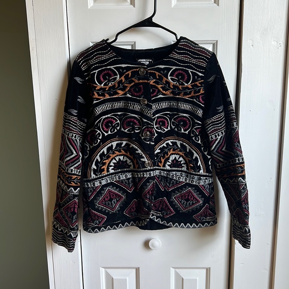 Johnny Was Embroidered Jacket